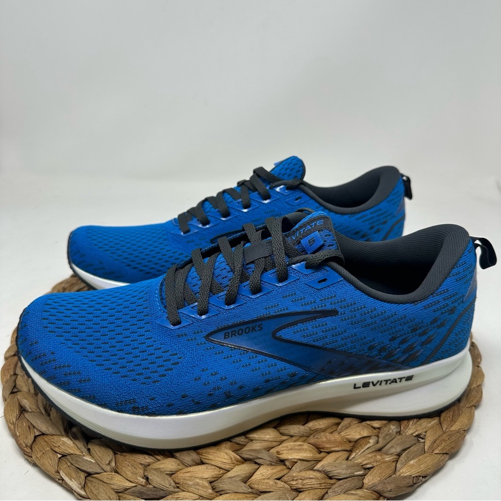 New BROOKS Levitate 5 Running Shoes Blue India Ink White Size 9 Men's - Picture 4 of 10